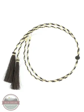 0296248 Natural Horsehair Braided Stampede String with Tassels