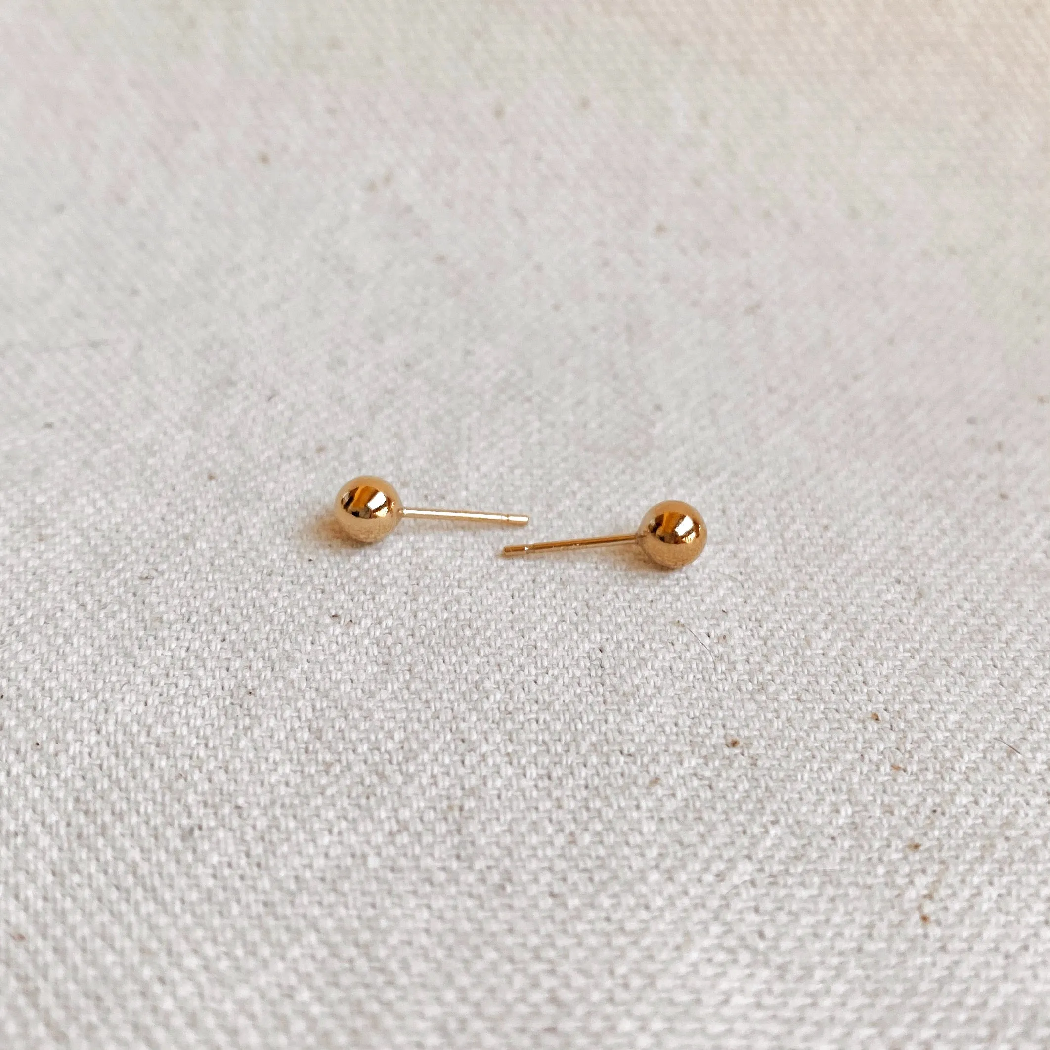 14k Gold Filled 5.0mm Ball Stud Earrings