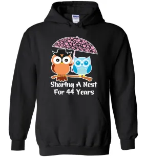 44 Years Wedding Anniversary Gifts Valentine's Day Hoodie