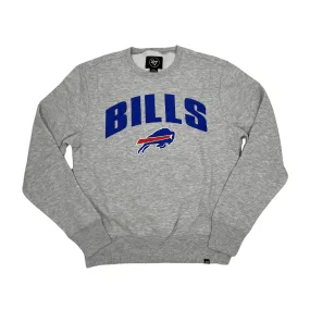 '47 Brand Buffalo Bills Relay Gray Headline Crewneck