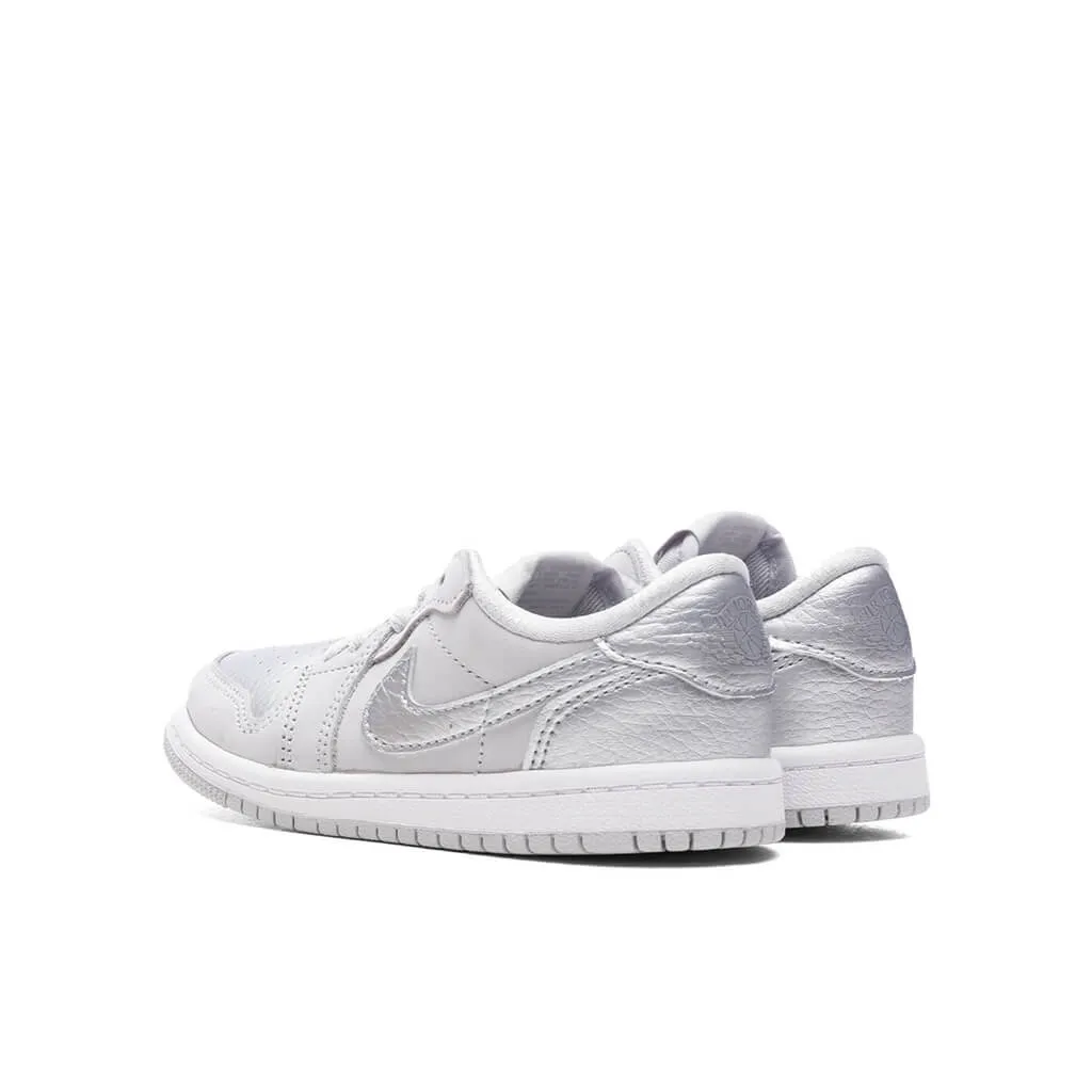 Air Jordan 1 Low OG 'Metallic Silver' (TD) - Neutral Grey/Metallic Silver/White