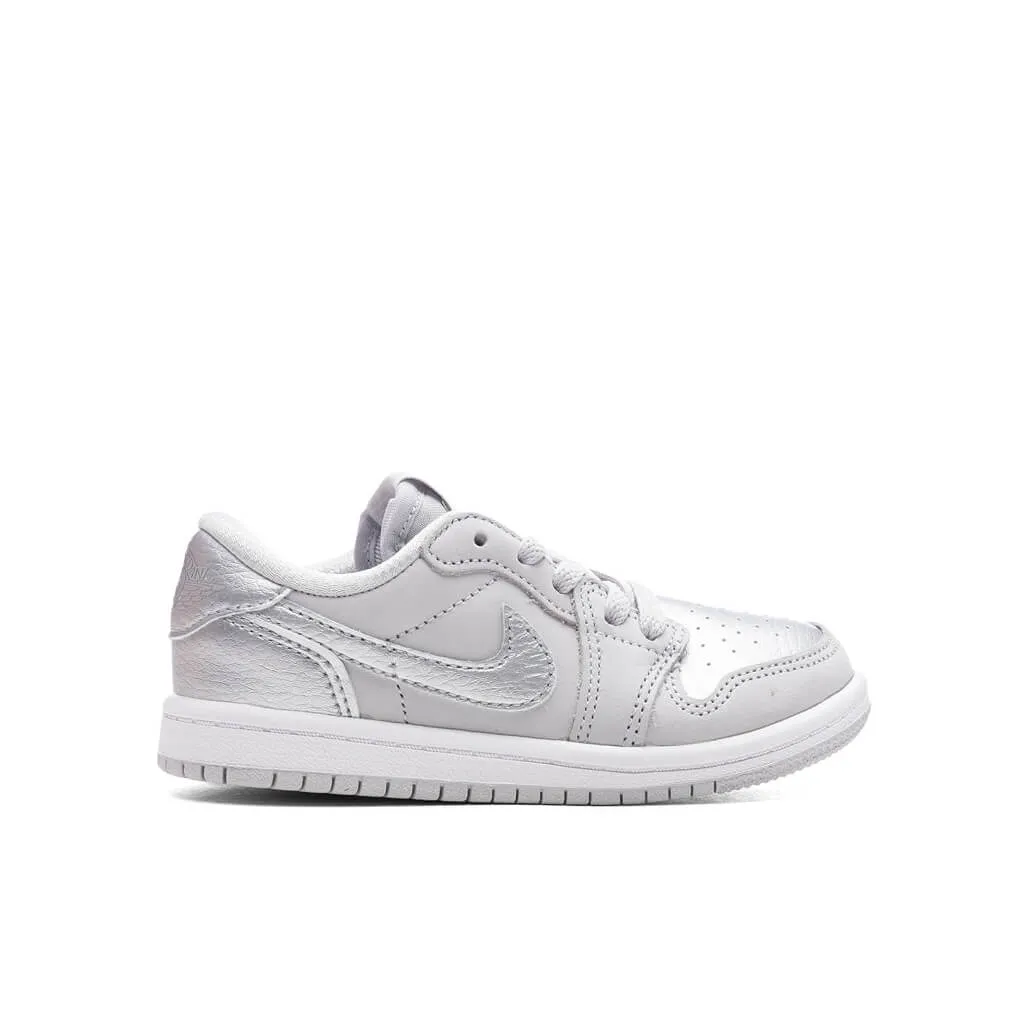 Air Jordan 1 Low OG 'Metallic Silver' (TD) - Neutral Grey/Metallic Silver/White