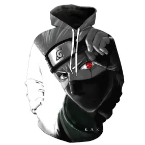 Autumn Winter 3D Naruto Print Sweatshirt Hoodies for Men & Women