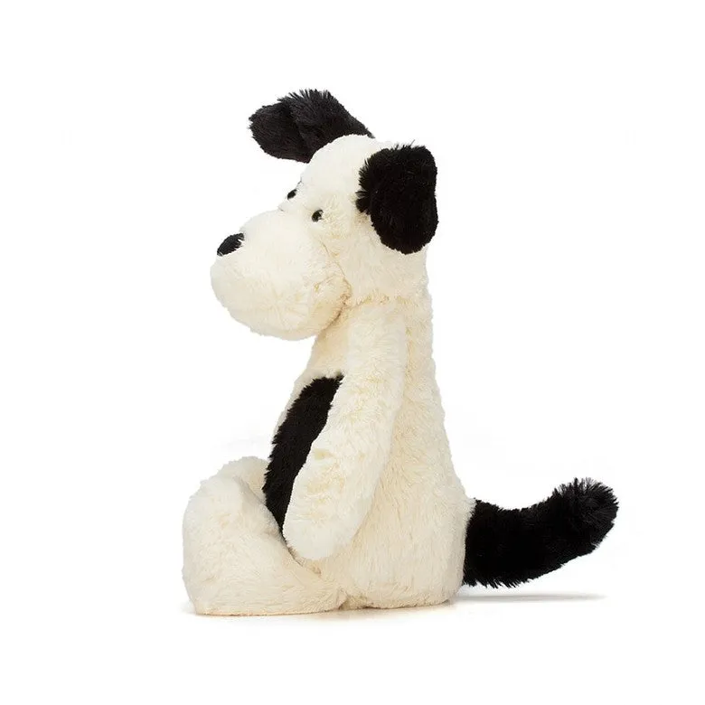 Bashful Black & Cream Puppy Medium