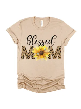 Blessed Mom Sunflower Shirt