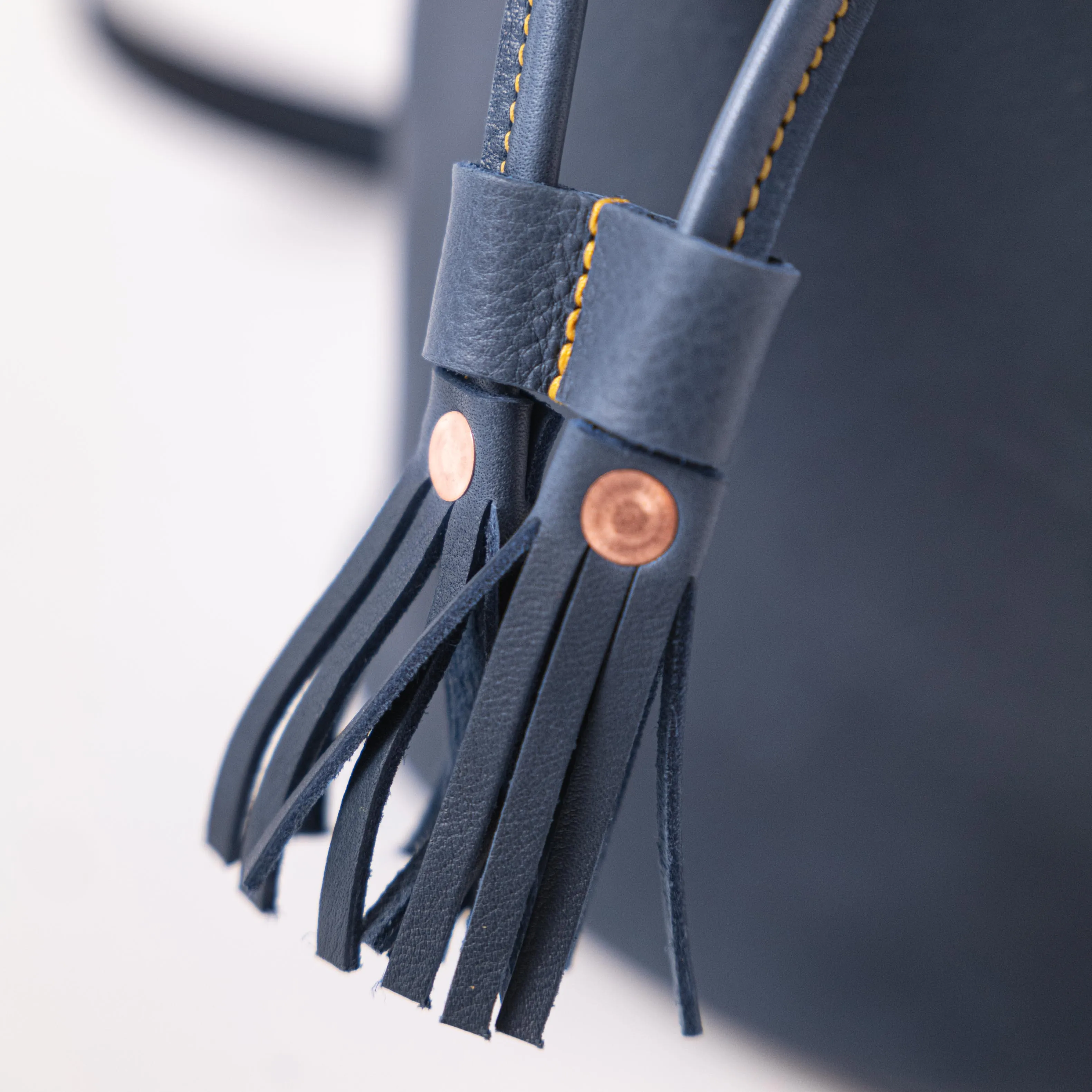 Blue Cypress Bucket Bag