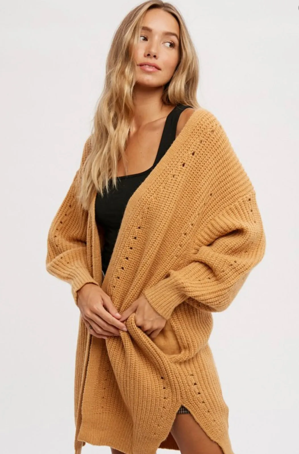 Camel cardigan