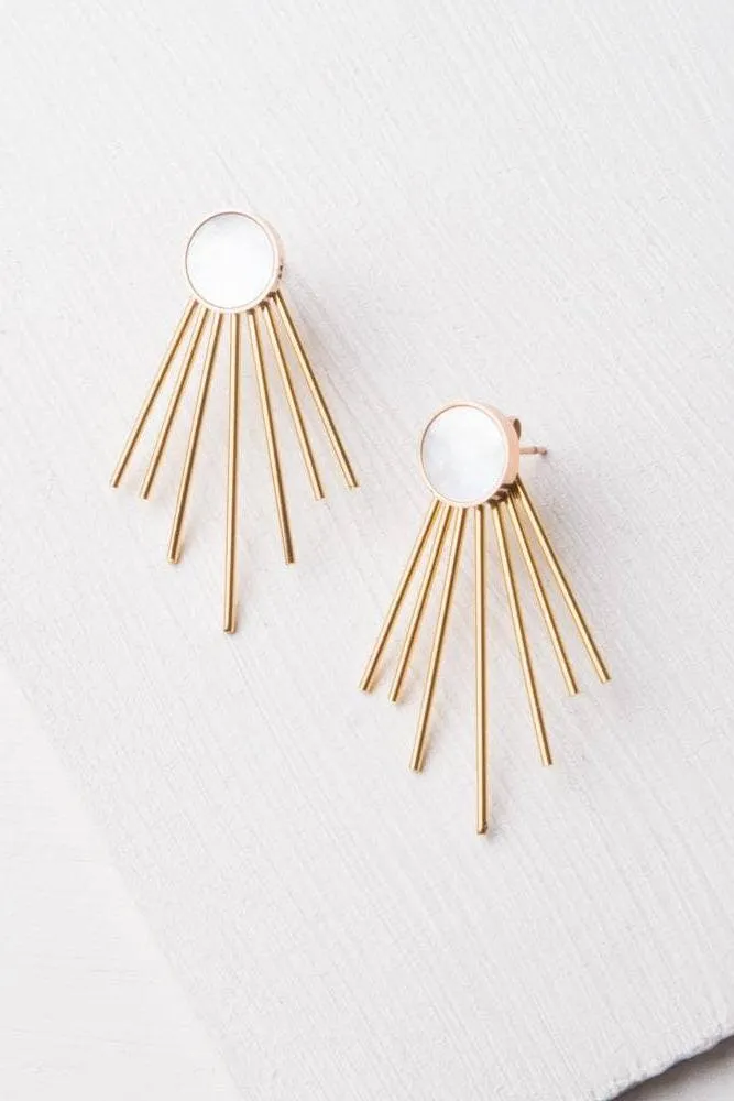 Caroline Stud   Fringe Earrings