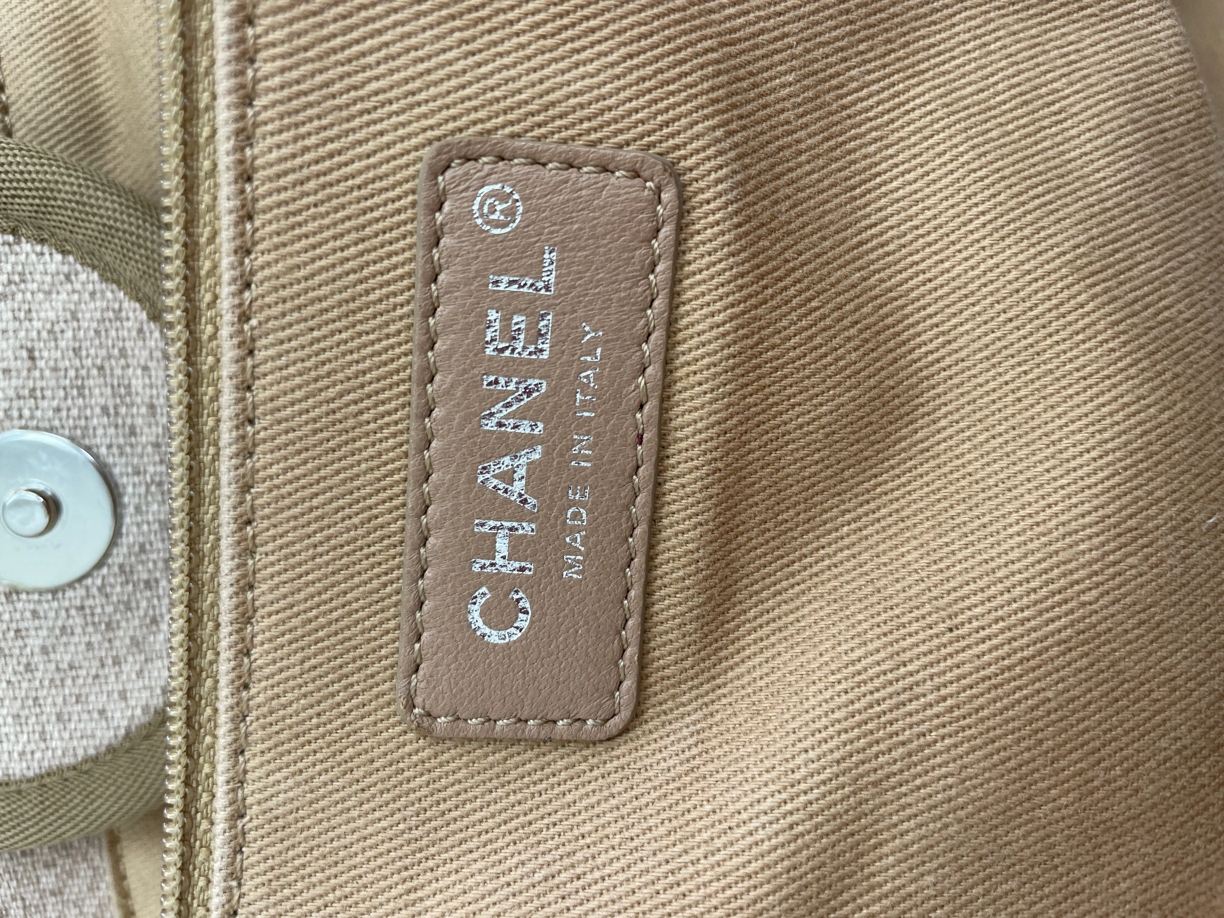 Chanel Beige Deauville Extra Large Tote Bag - Rare