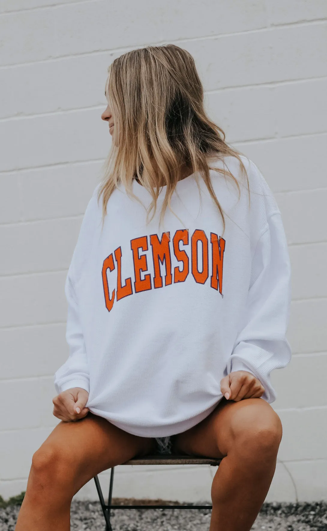 charlie southern: clemson corded sweatshirt