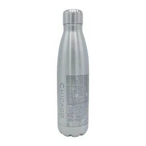 Chicago Map Water Bottle