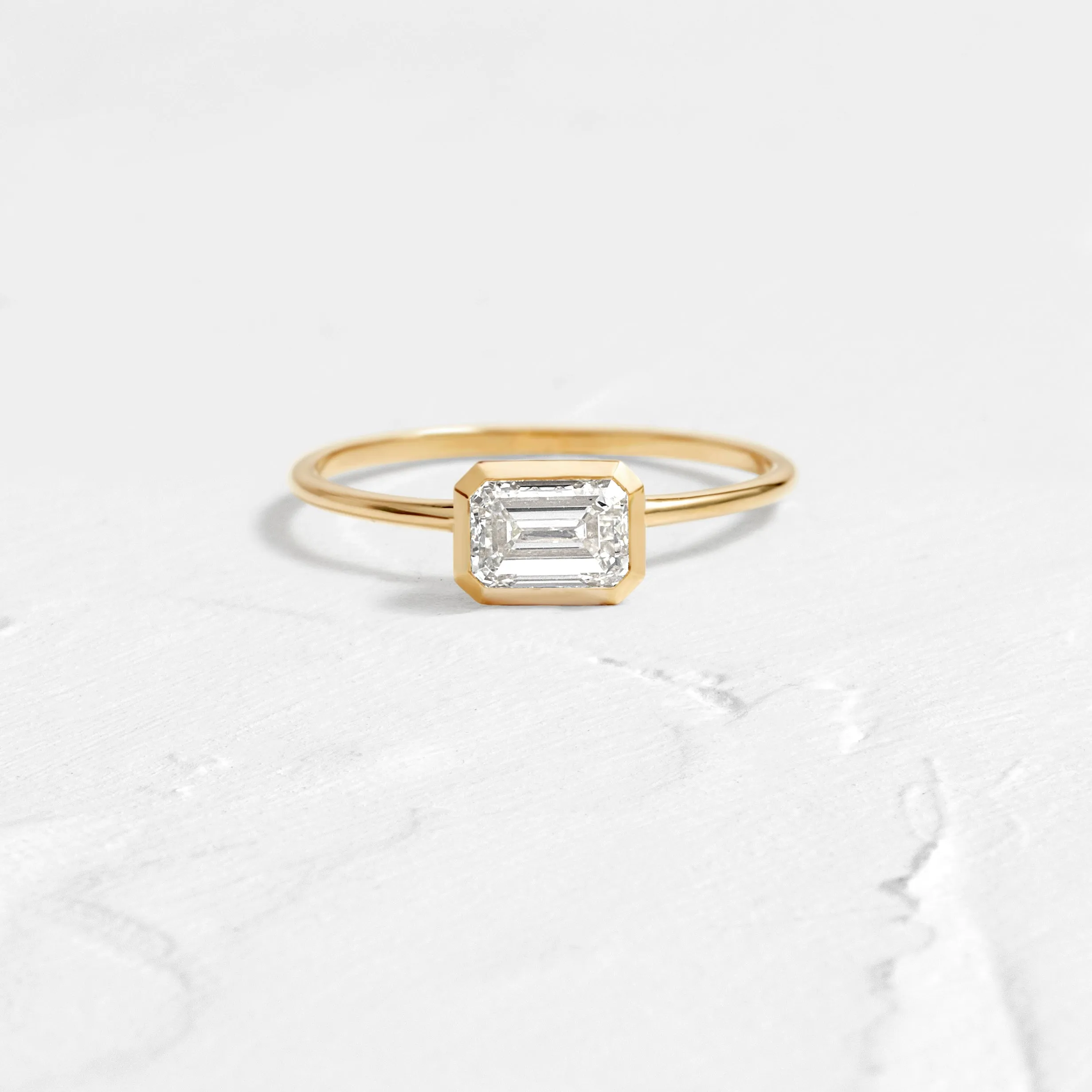 Construct Ring, Emerald Cut