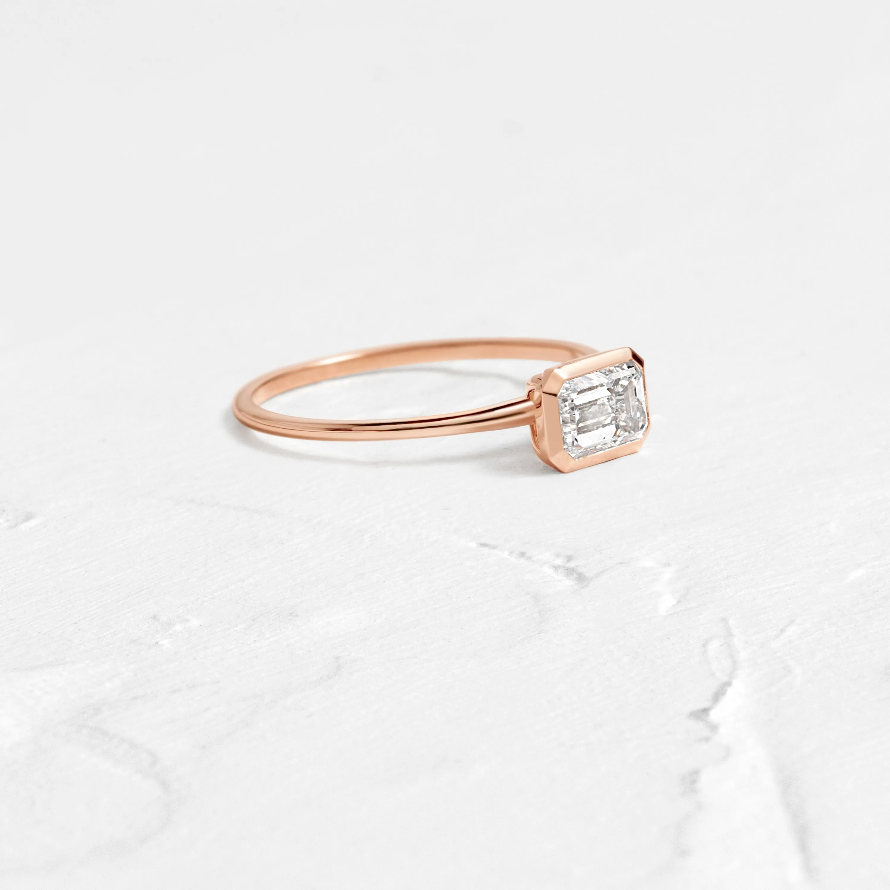 Construct Ring, Emerald Cut