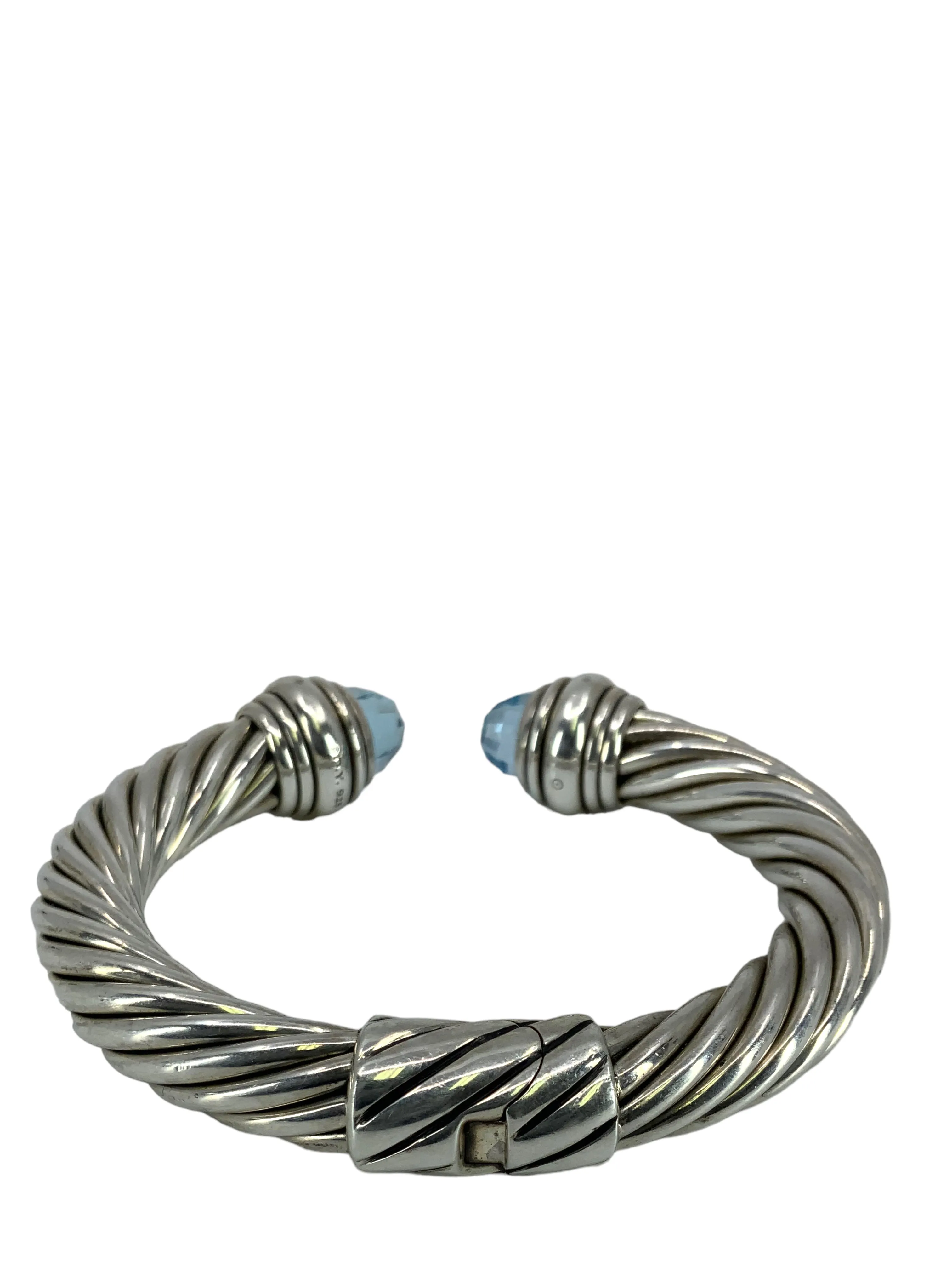 DAVID YURMAN Cable Classics 10mm Bracelet with Blue Topaz