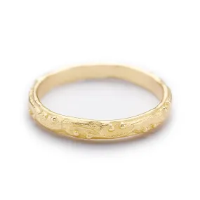 Decorative Scroll Wedding Band