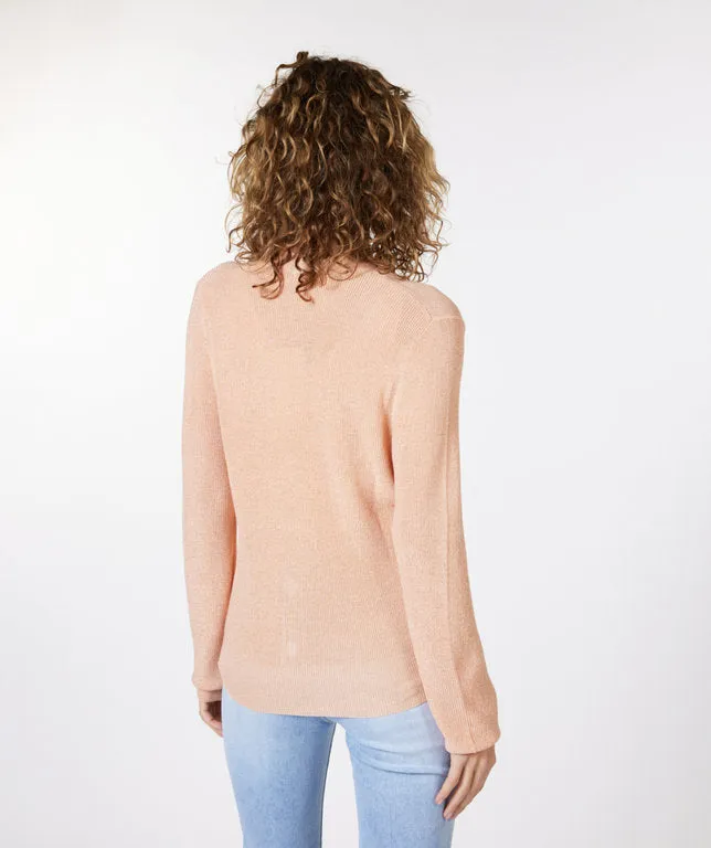 Esqualo Knit Cardigan | Peach