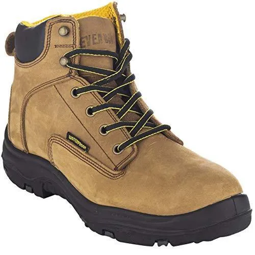 EVER BOOTS "Ultra Dry" Men's Premium Leather Waterproof Work Boots Insulated Rubber Outsole