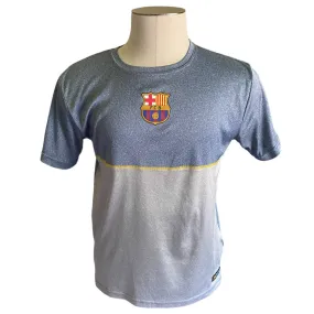 FCB Barcelona Soccer Blue Gray Shirt Medium