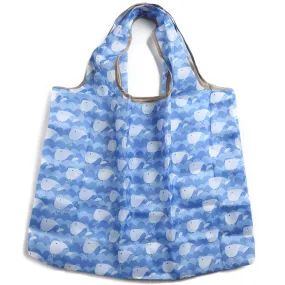 Foldable Bag Jackie Cute Whale Blue