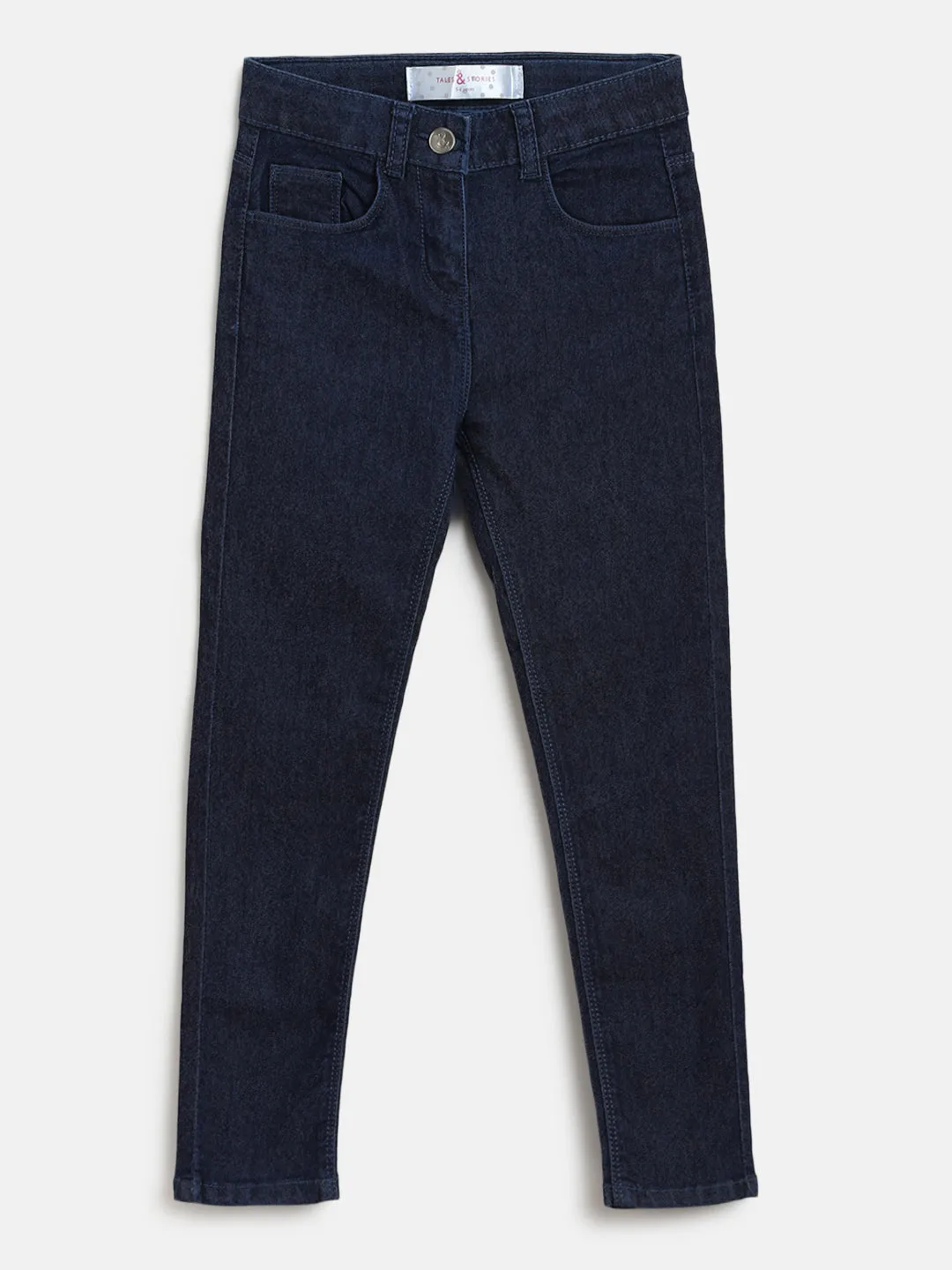 Girls Blue Slim Fit Jeans