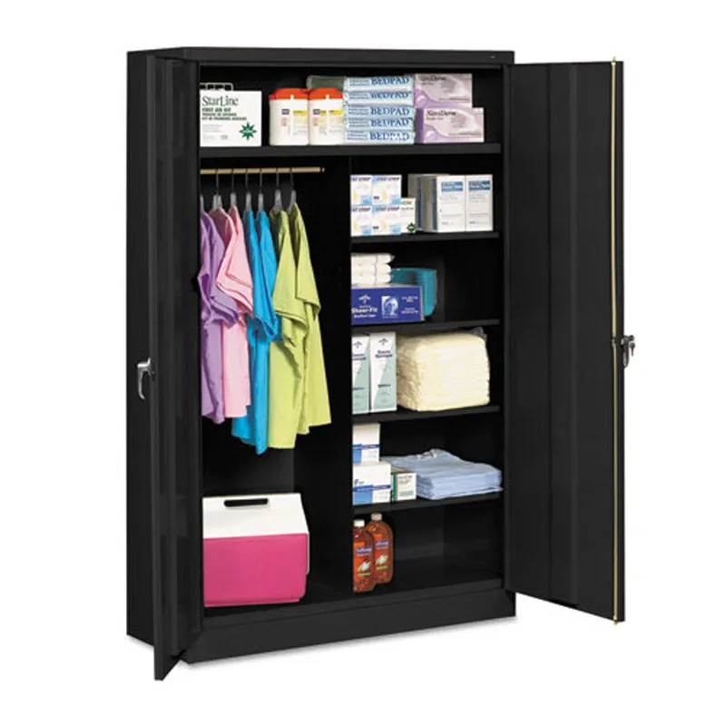 Heavy-Duty Welded Combination Storage Cabinet, 48"w x 24"d x 78"h