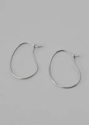 Helena Rohner Organic Hoop Earrings | Silver