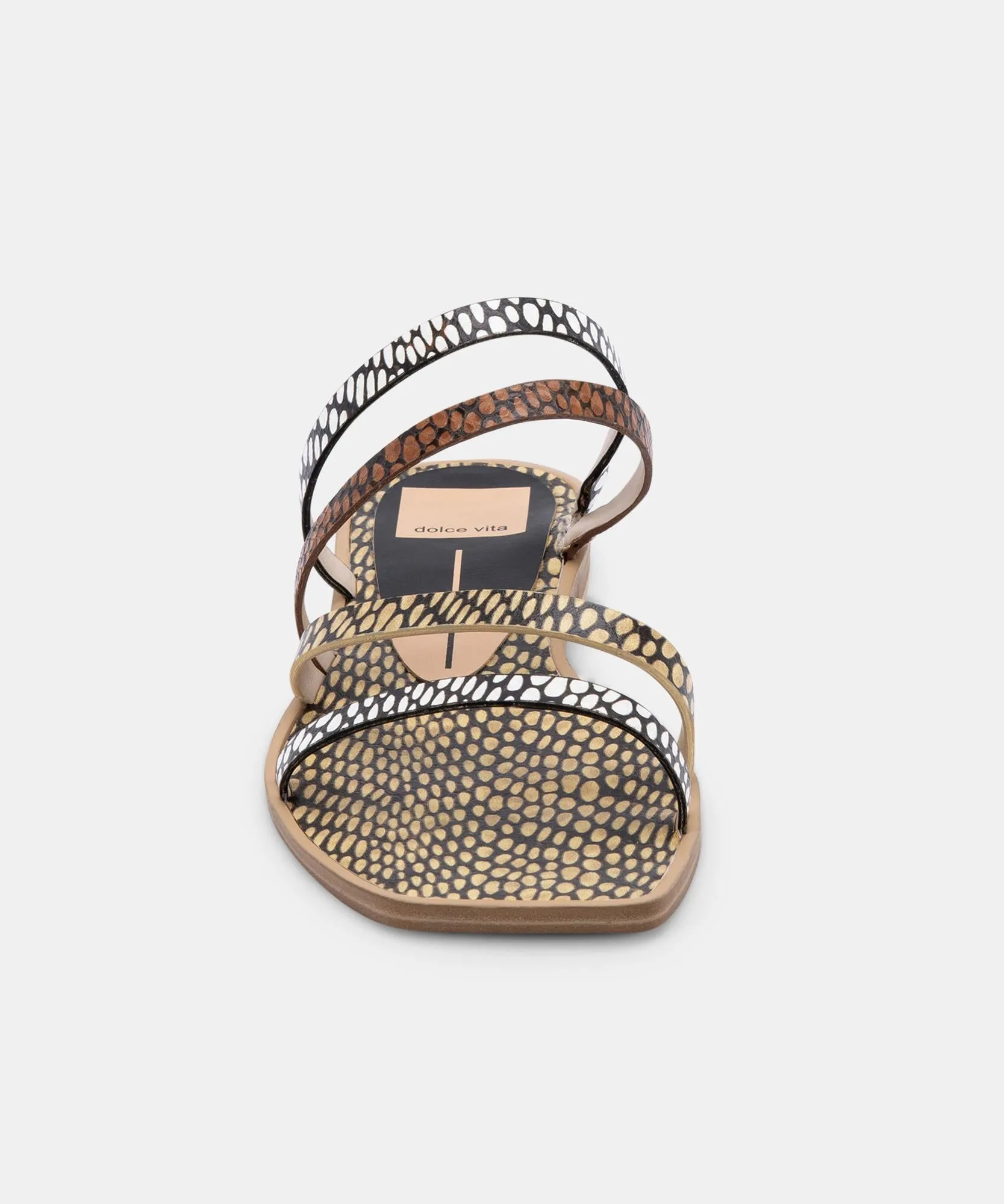 IZABEL SANDALS COGNAC MULTI COBRA SPOTTED STELLA