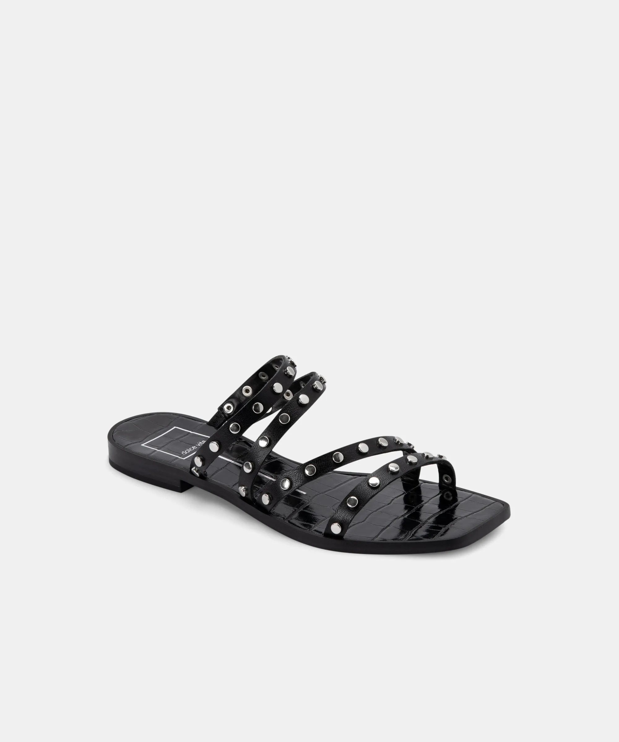 IZABEL STUDDED SANDALS BLACK STELLA re:vita