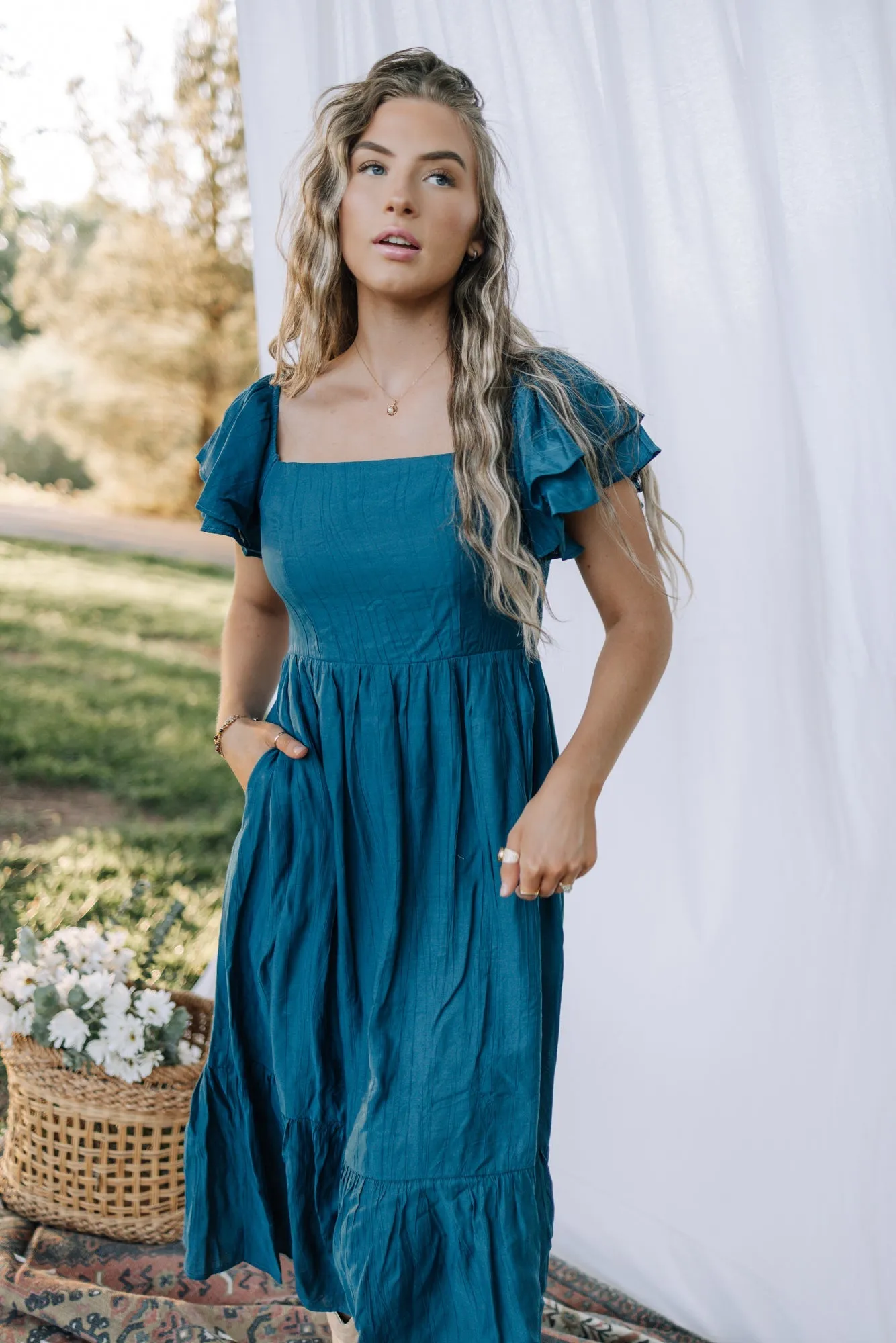 Jayden Dress in Prussian Blue