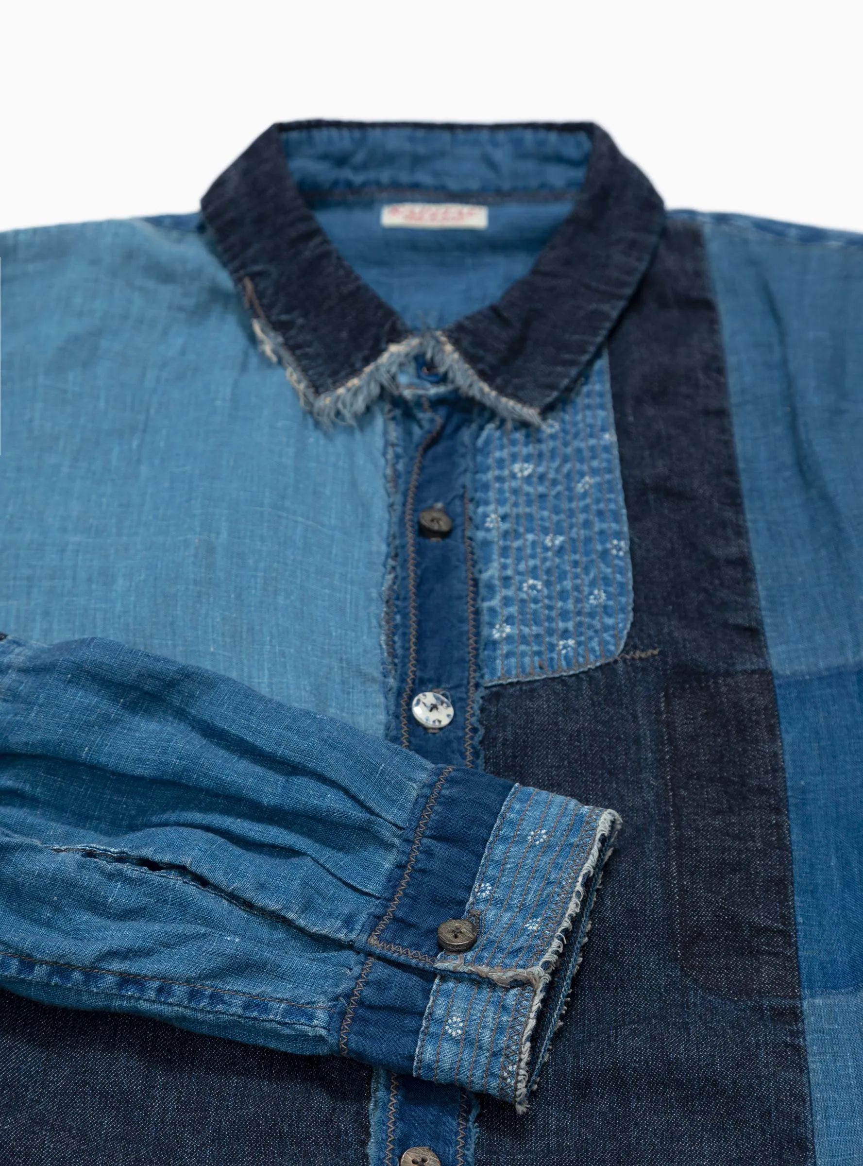 Katmandu Patchwork Shirt Indigo