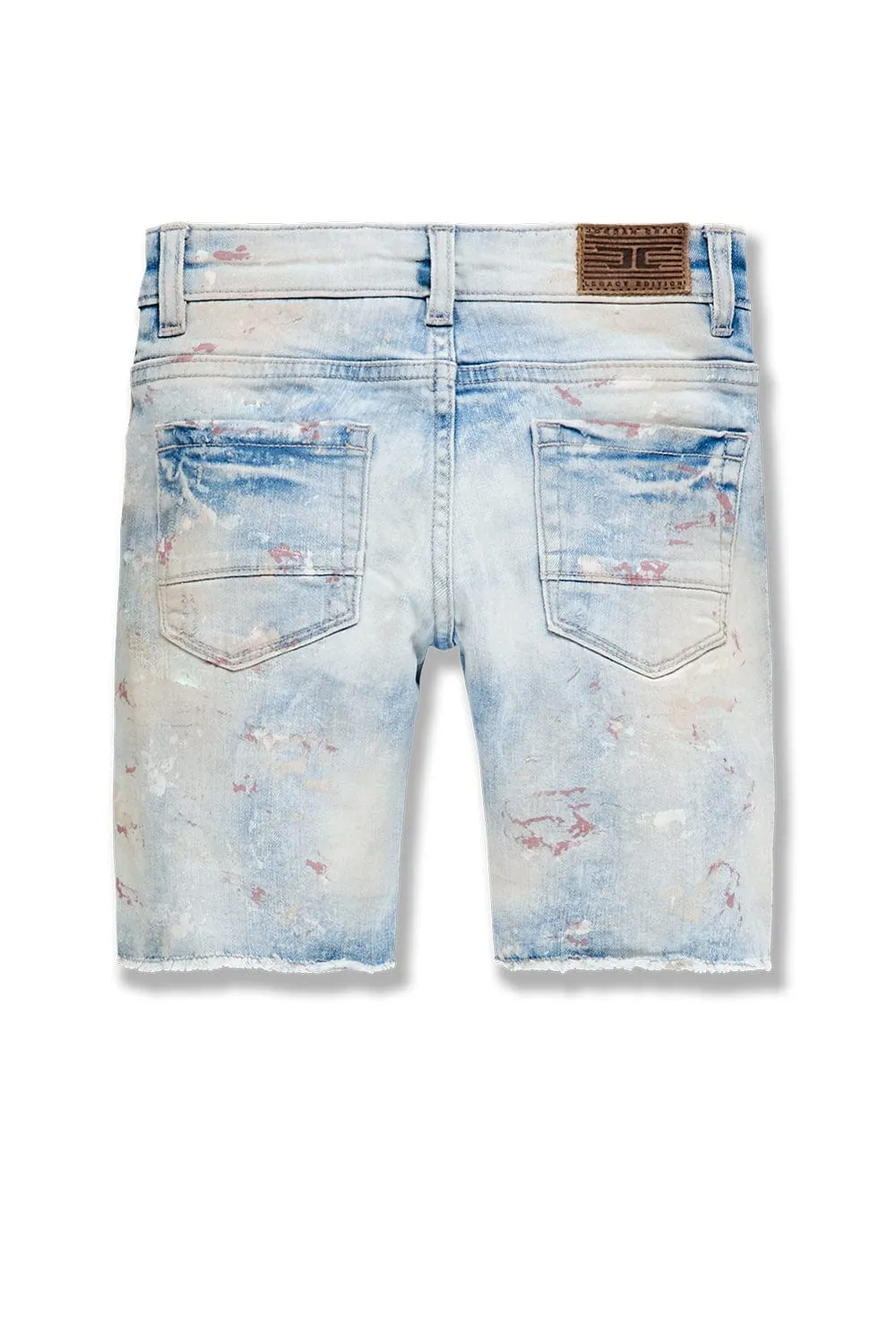 Kids Odyssey Striped Denim Shorts