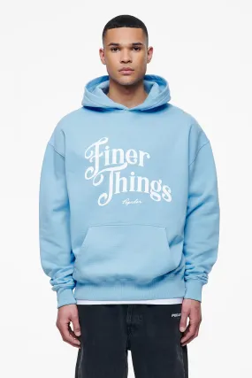 Kirk Oversized Hoodie Vintage Washed Riviera Blue