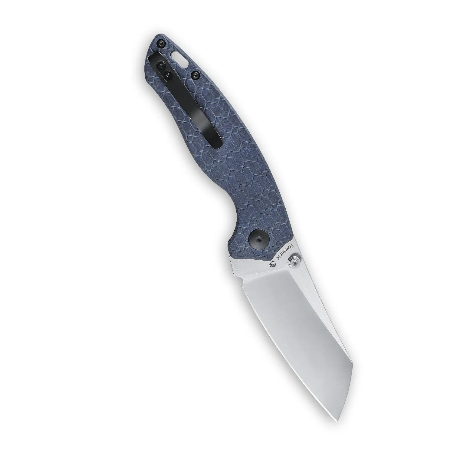 Kizer Azo Towser K Liner Lock Knife Blue Richlite V4593C1 (3.39 Satin)