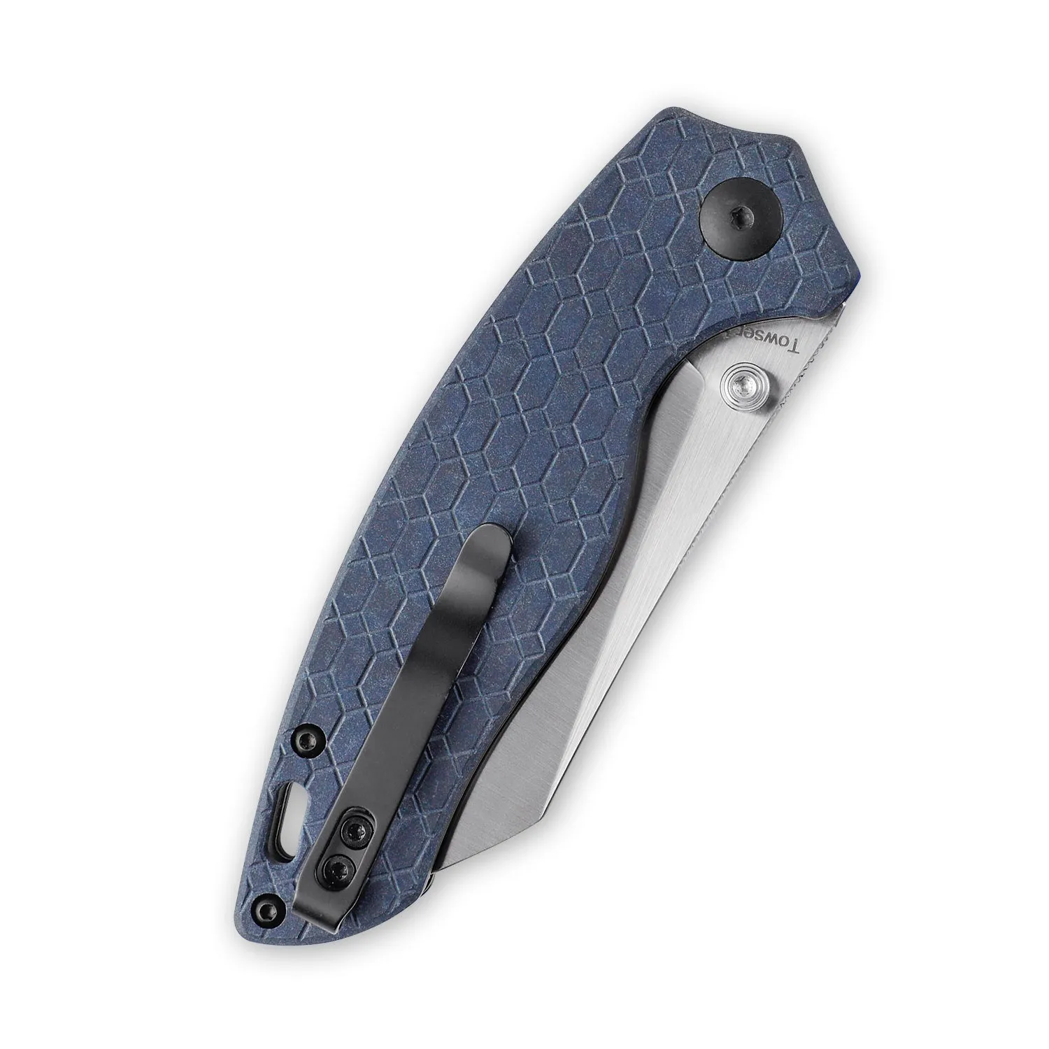 Kizer Azo Towser K Liner Lock Knife Blue Richlite V4593C1 (3.39 Satin)