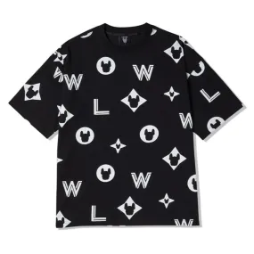 LifeWork Big Monogram Tee Black