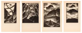 Lynd Ward "Gods' Man" Woodblock Prints, 4