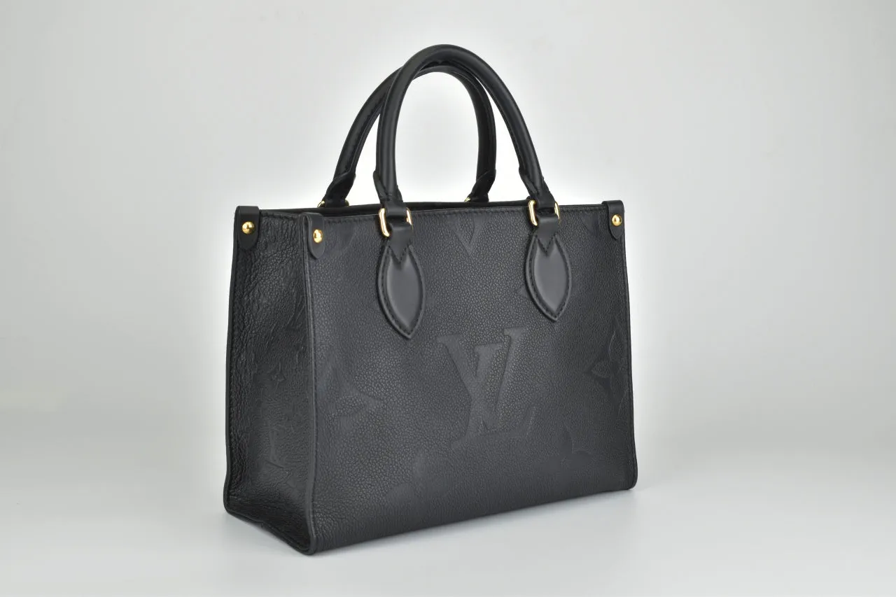 M45653 OnTheGo PM Monogram Black Empreinte Leather