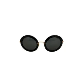 Miu Miu Black Round SMU13N4926 Sunglasses | Like New |