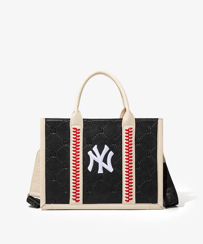 MLB Leather Stitched Tote Bag