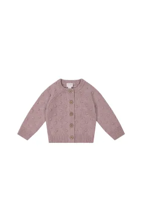 OG Dotty Knit Cardigan - Blush Marle