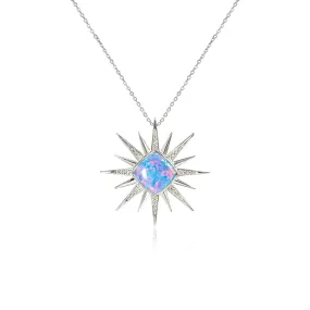 Opal Art Deco Hoku Pendant