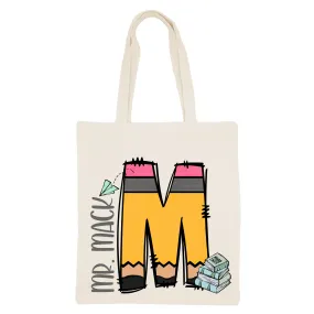 Pencil Letter (Books) - Canvas Tote Bag