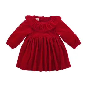 Red Velvet Dress  - 5T