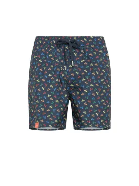 Swim Pant Tie Pattern - Navy Blue