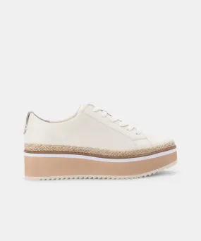 TINLEY SNEAKERS WHITE LEATHER - re:vita