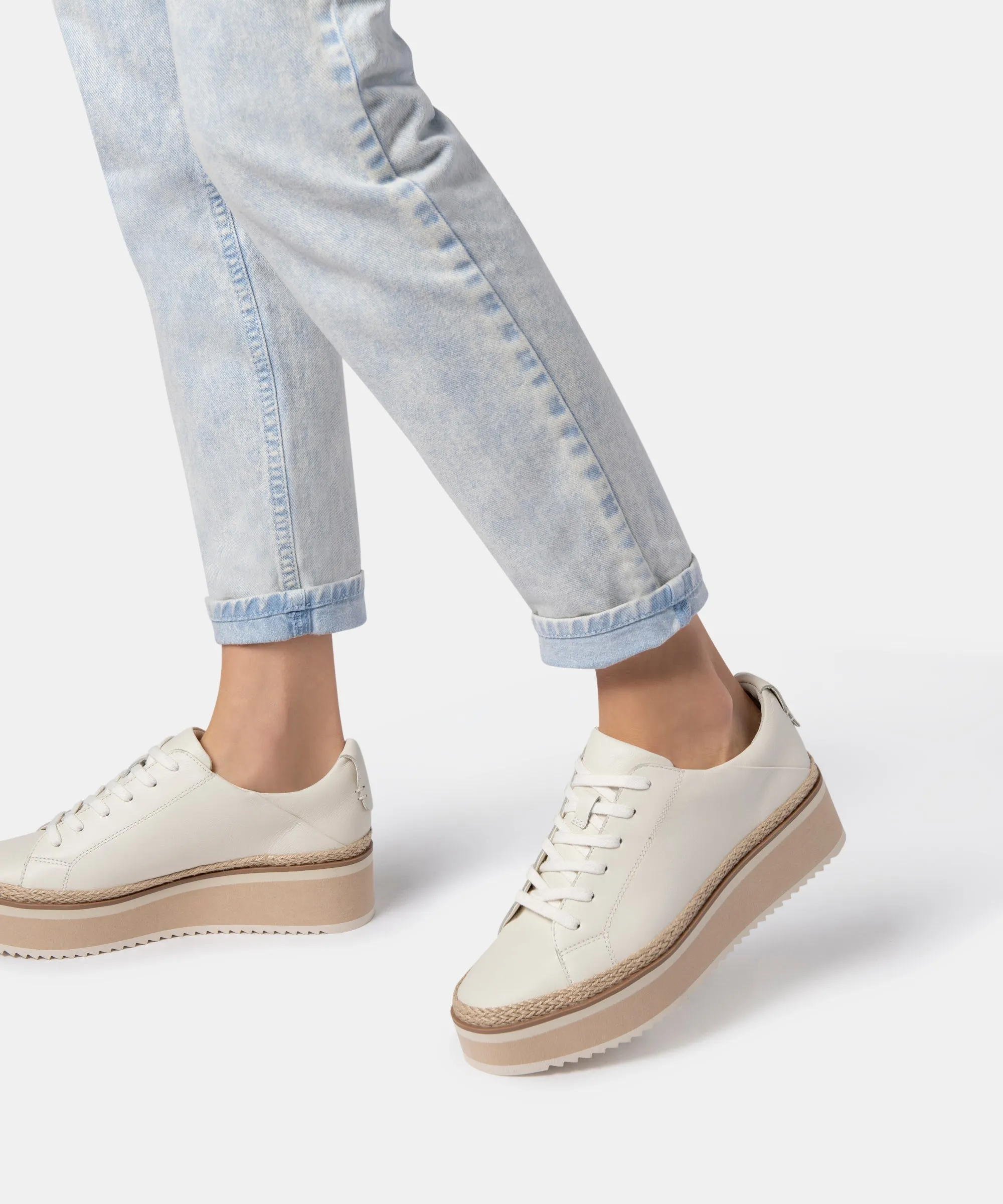 TINLEY SNEAKERS WHITE LEATHER - re:vita