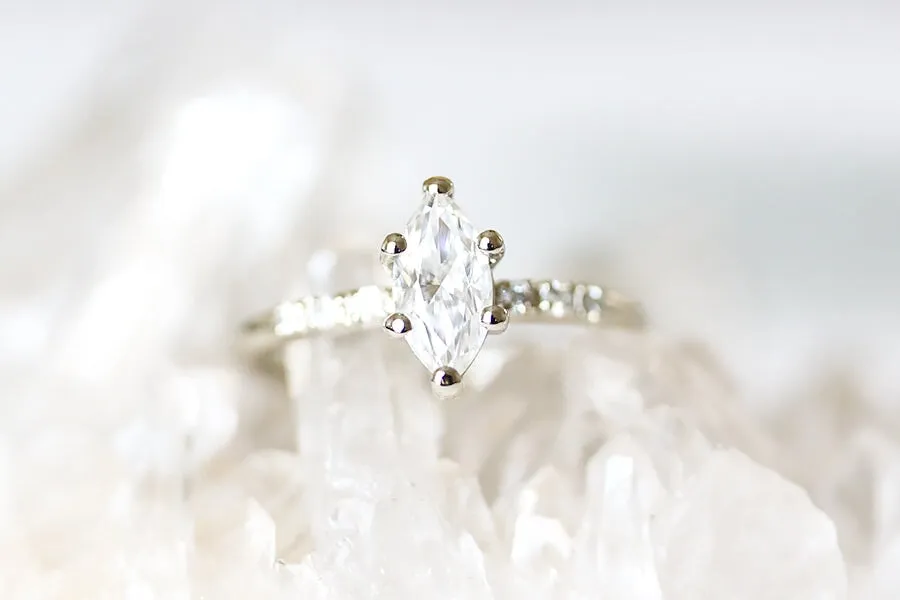 Tryst Marquise Moissanite Ring