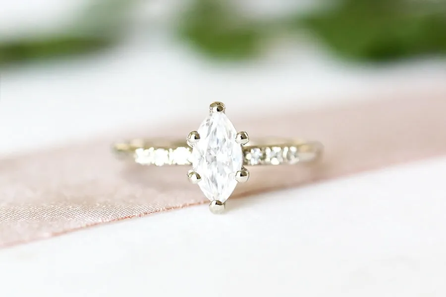 Tryst Marquise Moissanite Ring