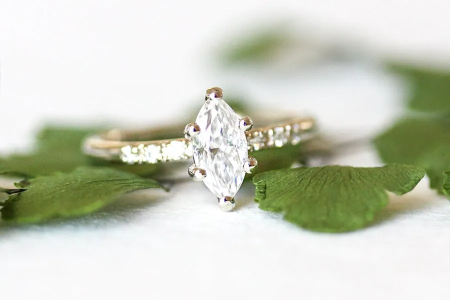 Tryst Marquise Moissanite Ring