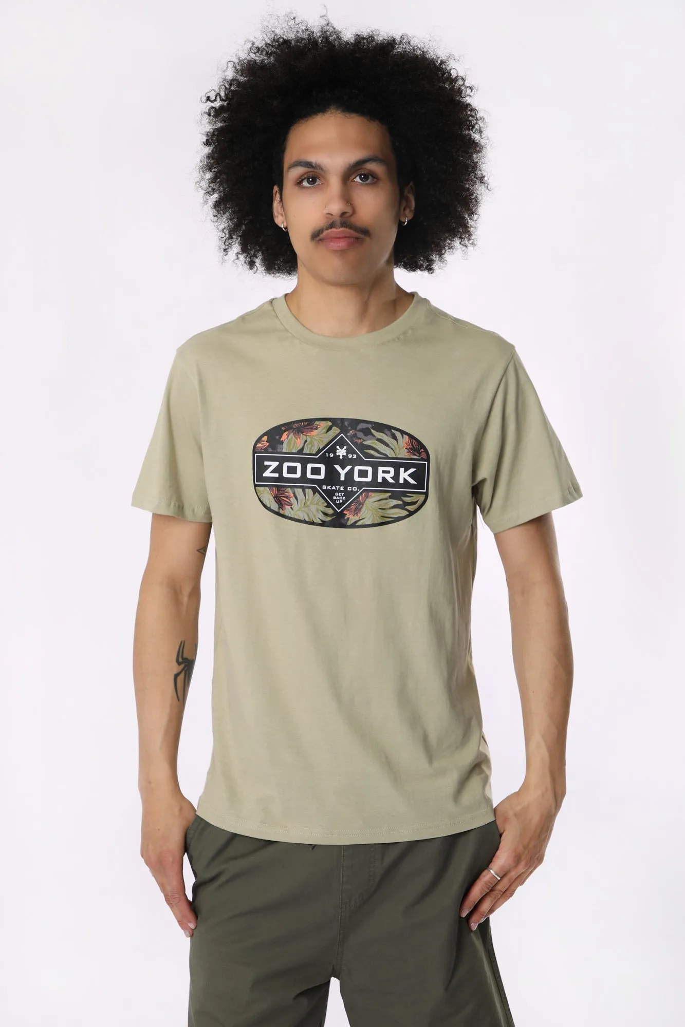 Zoo York Mens Tropical Logo T-Shirt